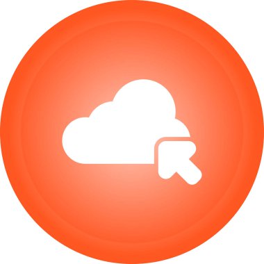 bulut web simgesi basit illüstrasyon