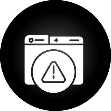 Dikkat Satır Simgesi, Hata Vektörü İşareti Beyaz Arkaplanda izole edildi  