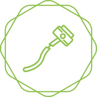 Kırık Kablo ağ simgesi, basit vektör illüstrasyonu