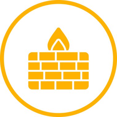 Firewall web simgesinin vektör illüstrasyonu      