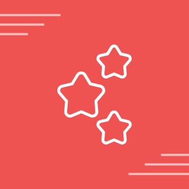 Yıldız patlaması etkisi simgesi, vektör illüstrasyonu 