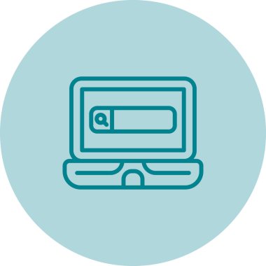 Arama simgesi vektör illüstrasyonu 