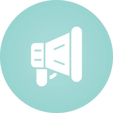 megafon web simgesi, vektör çizim