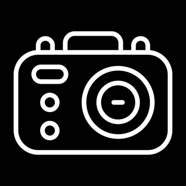 Kamera. Web simgesi basit illüstrasyon 