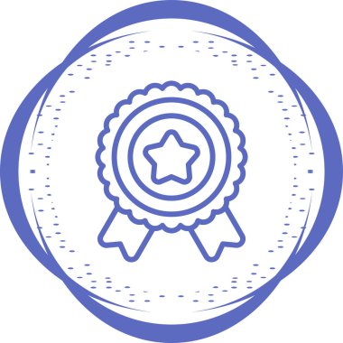 Web simgesi, vektör çizim madalya