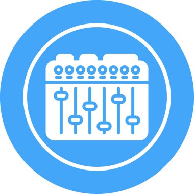 Ses Karıştırıcı simgesinin vektör çizimi 