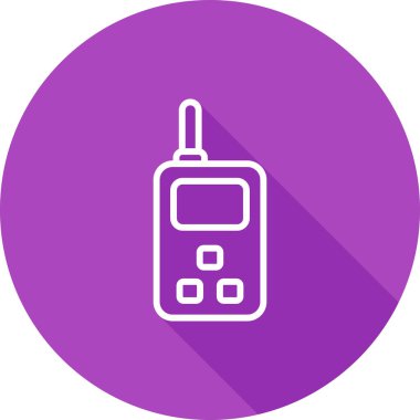 Acil durum radyo simgesi, web basit illüstrasyon