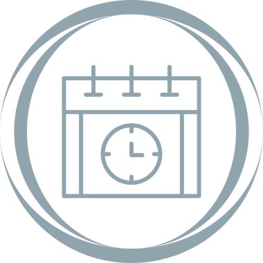 Süre bitimi vektör simgesi tasarımı