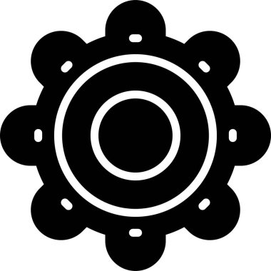 Ayarları satırı simgesi, vektör çizim 