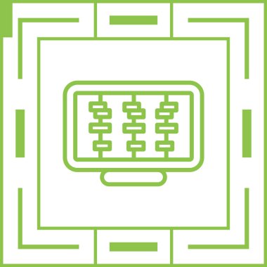 Zaman Çizgisi Web simgesi vektör çizimi