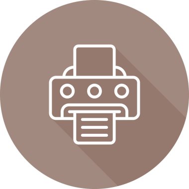 Yazıcı. Web simgesi basit tasarım