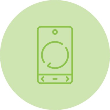 Yeniden yükleme simgesinin vektör çizimi 