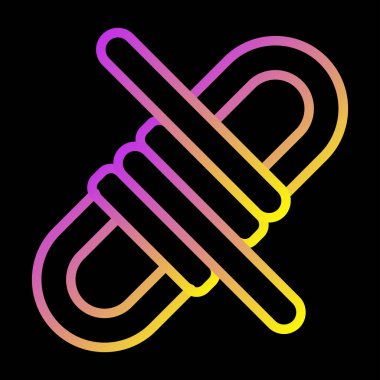 Paraşüt. Web simgesi basit illüstrasyon