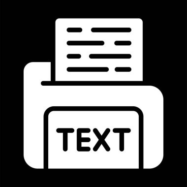 metin dosyası web simgesi, basit vektör illüstrasyonu