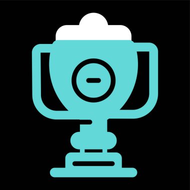 Kupa simge vektör çizim 