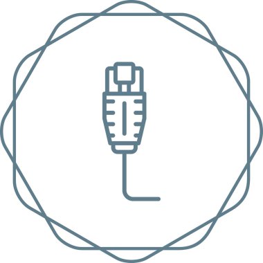 Ethernet web simgesinin vektör illüstrasyonu