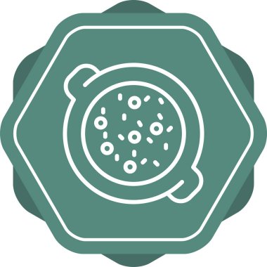 Güveç. Web simgesi basit illüstrasyon