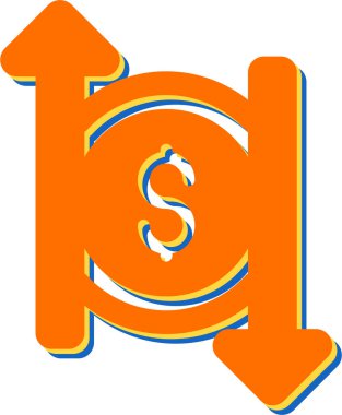 maliyet web simgesi vektör illüstrasyonu