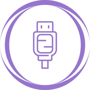 SATA kablo simgesinin web illüstrasyonu