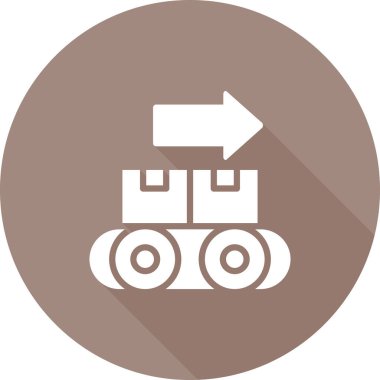  Taşıyıcı simgesi, vektör illüstrasyonu