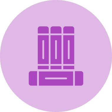 kitaplar düz simge, vektör illüstrasyonu