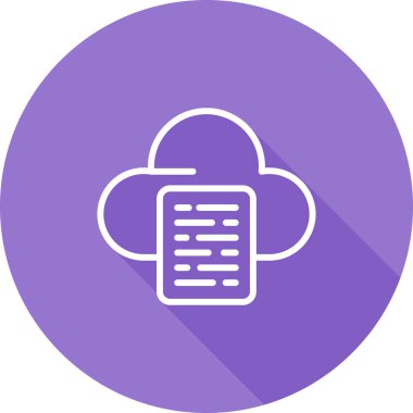 bulut web simgesi basit illüstrasyon