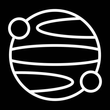 Gezegen simge vektör çizim 