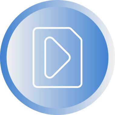 video dosyası simgesini, vektör çizim  