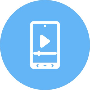 Video player vector icon design 