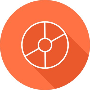 Disk modern simgesinin vektör illüstrasyonu