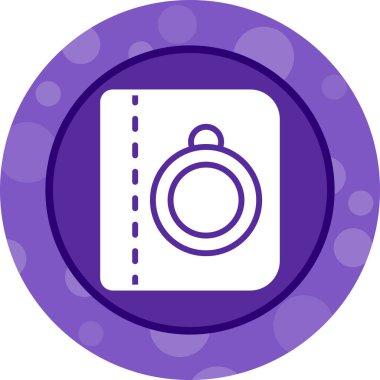 Bağlanma kitabı simgesi, vektör illüstrasyonu basit tasarım