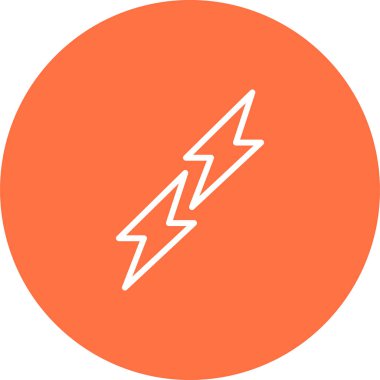 Yıldırım Ağı simgesi, basit vektör illüstrasyonu