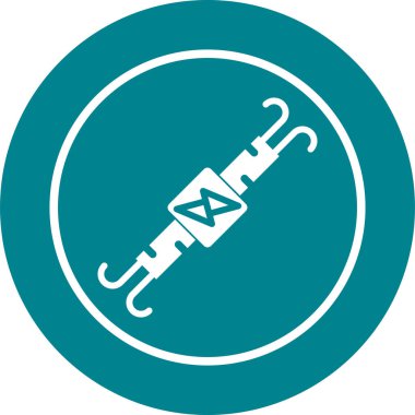 Kablolar ağ simgesi vektör çizimi 