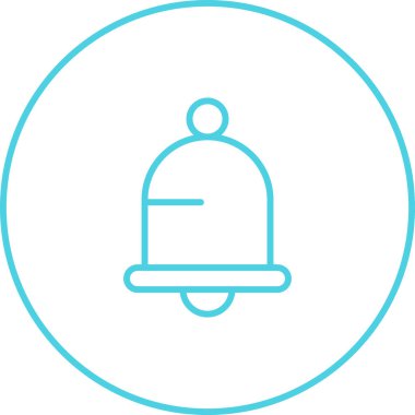 Çan simgesi web basit illüstrasyon