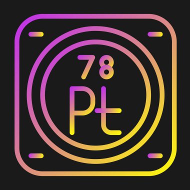 Platin kimyasal elementin web çizimi