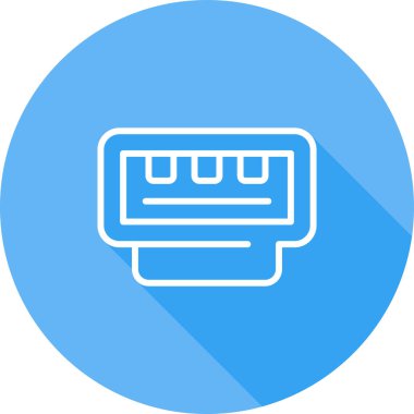 Beyaz arkaplanda izole edilmiş ince doğrusal rj45 dış hat simgesi