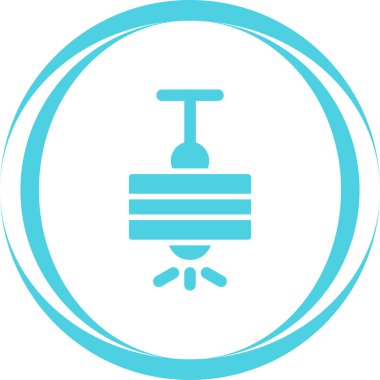 Tavan Lambası ikon vektör illüstrasyonu