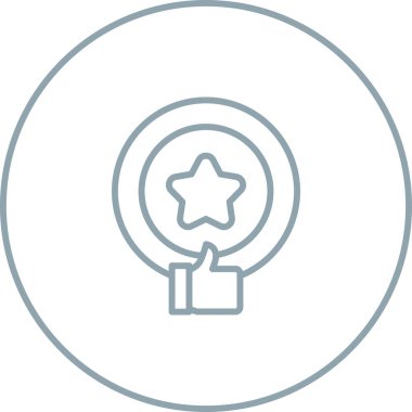 Mükemmellik simgesinin vektör illüstrasyonu 