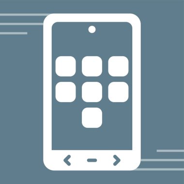 Simge Uygular. Uygulamalar Pictogram. Programlar İmza, Vektör İllüstrasyonu