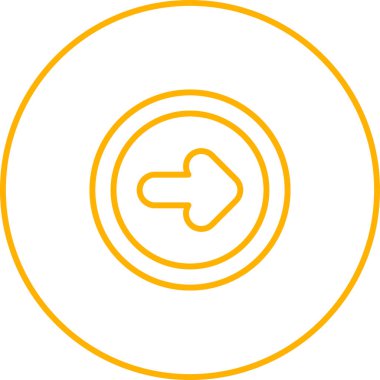 ok simgesi, web basit illüstrasyonu