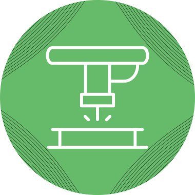 makine simgesi, vektör illüstrasyonu 