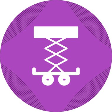 Araba Kaldırıcı simgesinin vektör illüstrasyonu         