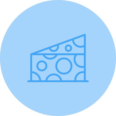 Peynir simgesi web basit illüstrasyon