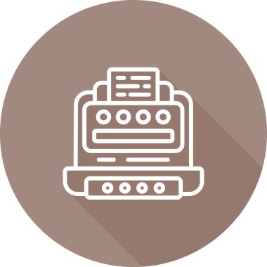 Office yazıcı simgesini, vektör çizim