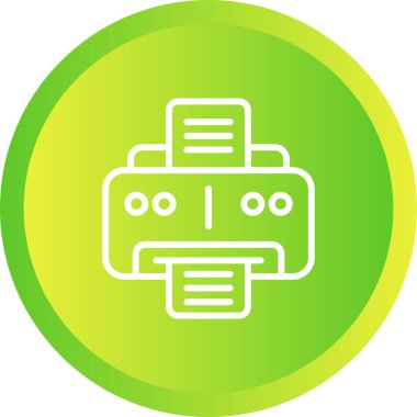 Office yazıcı simgesini, vektör çizim