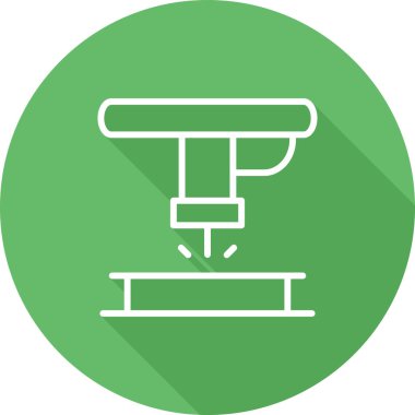 makine simgesi, vektör illüstrasyonu 