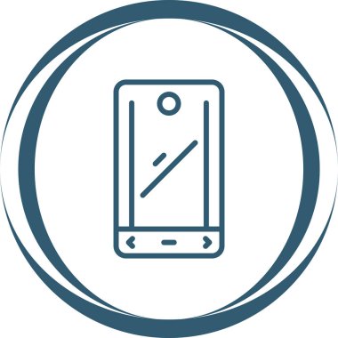 akıllı telefon simgesi, vektör illüstrasyonu basit tasarım