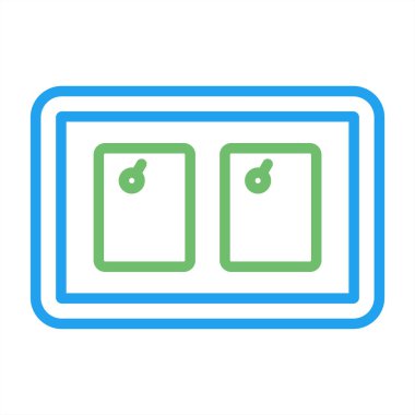 Sancak tablosu web simgesi, basit vektör illüstrasyonu