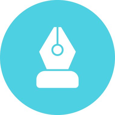 Siyah Nib. Web simgesi basit illüstrasyon