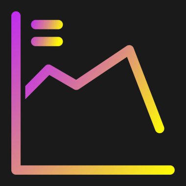 Ekonomik Çöküş web simgesi vektör çizimi 